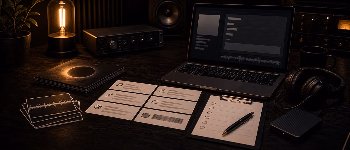 Jak připravit release metadata před uploadem na Spotify