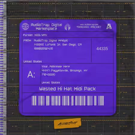 ATDM x @prodbybeighk Wasted Hi Hat Midi Pack [WAV, MiDi]