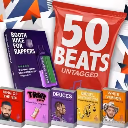 Grape Creative Complete Rapper bundle - 50 Beats + 5 Vocal Presets + Handbook [WAV, Synth Presets]
