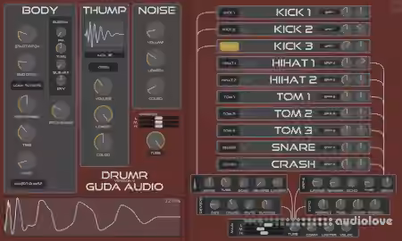 Guda Audio DrumR v2.4 [WiN, MacOSX]
