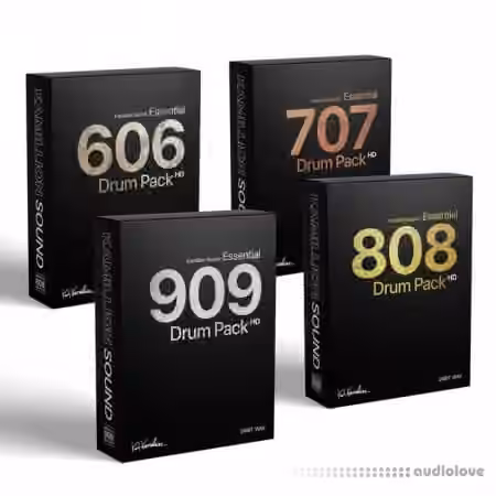 Kamillion Sound KS Essential 606, 707, 808, 909 Drum Pack Bundle [WAV]