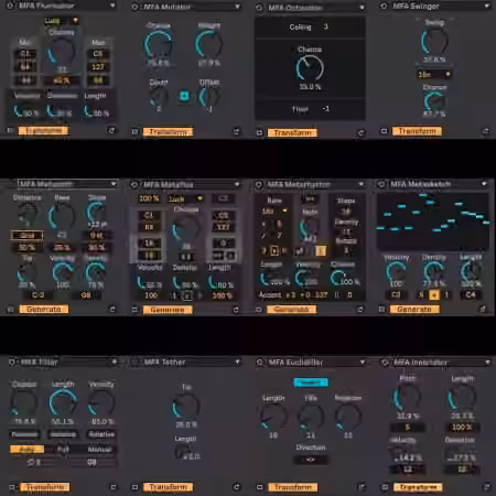 Manifest Audio MIDI Toolset 001 [Max for Live]