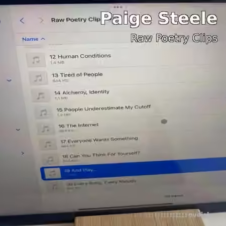 Paige Steele Raw Poetry Vocal Sample Pack [WAV]