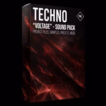Production Music Live Techno Sound Pack Voltage [WAV, MiDi, Synth Presets, DAW Templates]
