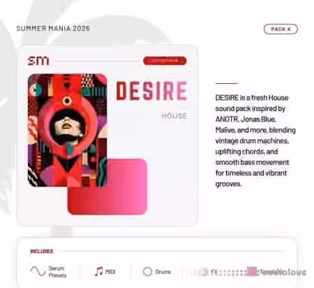 Sounds Mania Desire House [WAV, MiDi, Synth Presets, DAW Templates]