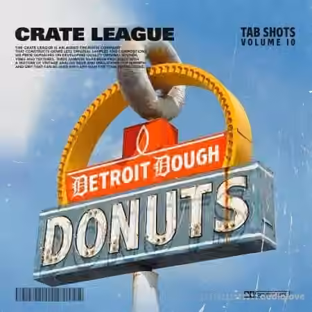 The Crate League Tab Shots Vol.10 Detroit Dough Drumkit [WAV]