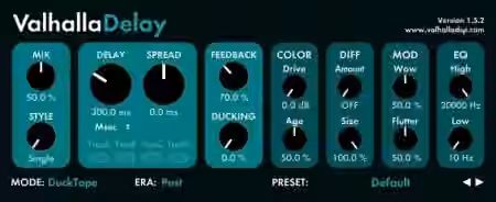 Valhalla DSP Valhalla Delay v2.5.0 [WiN]
